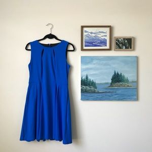 Cynthia Rowley Blue Cutout Dress